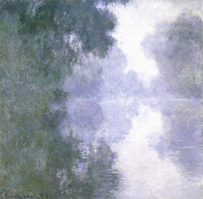 Claude Monet Arm of the Seine near Giverny in the Fog oil painting picture